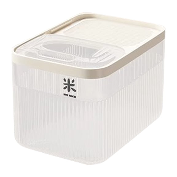 Airtight Pet Food Storage Container with Built-in Measuring Cup, 18Lbs Large Capacity Dry Dog Cat Food Bin for Pet Feed & Dry Grains