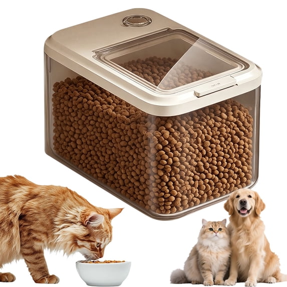 Airtight Pet Storage Container Dog With Lid Keep Pet Fresh IdealforStoring Dry Kibble Grain Rice And More, 10lb Airtight Pet Food Container, Dog & Cat Kibble Storage