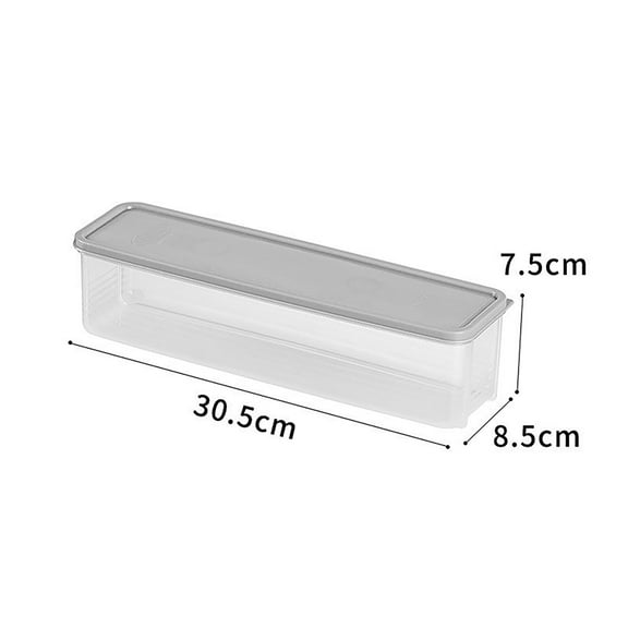Airtight Plastic Food Storage Containers With Lids For Kitchen Pantry Organizer Long Rectangular Box For Cereal Pasta Vegetables