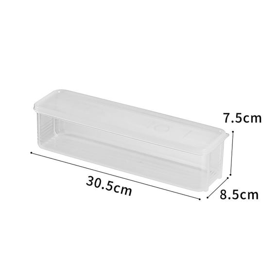 Airtight Plastic Food Storage Containers With Lids For Kitchen Pantry Organizer Long Rectangular Box For Cereal Pasta Vegetables