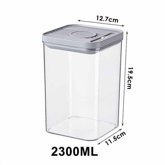 Airtight Pop Food Containers BPA-Free Stackable Air Tight Pantry Storage Containers Ideal for Storage Cereal Snack Flour Sugar