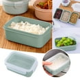 thumbnail image 1 of Airtight Rectangle Food Storage Container (Bento Box, Sealed Meal Prep Dish), Airtight Plastic Food Storage Container Set | Leakproof Lunch Boxes for Refrigerator Organization & Leftovers,Blue, 1 of 9