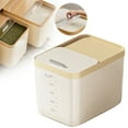 thumbnail image 1 of Airtight Rice Storage Container 10 lbs, Push-Pull Grain Dispenser, Cereal, Coffee, Sugar, Flour, BPA-Free Kitchen Pantry Organizer, 1 of 9