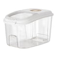 thumbnail image 1 of Airtight Rice Storage Container, Large Capacity Food Grain Dispenser, Plastic Kitchen Pantry Organizer with Lid, Keep Fresh White1, 1 of 9