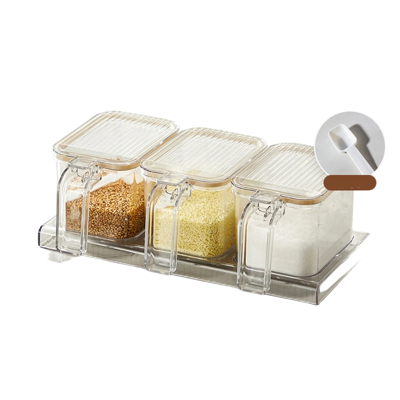Airtight Seasoning Jars with Handle for Kitchen, Dustproof and Moisture ...
