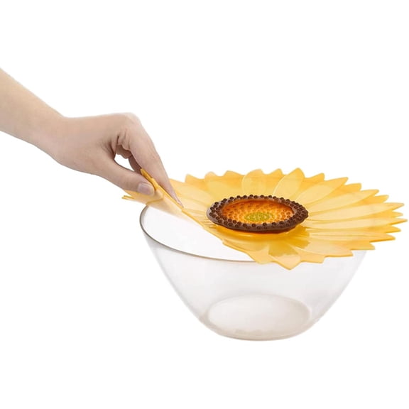 Airtight Silicone Sunflower Large Lid - 9"