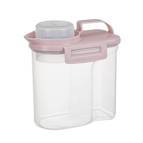 Airtight Storage Container with Lid 10.6” Airtight Easy Open Ring Lock Top,Stackable Acrylic Canister Jar for Kitchen Pantry Organizer,Snack Cracker Pasta Cereal Pet Food Treats Cat Dog