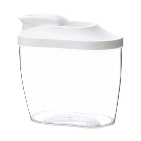 Airtight Storage Container With Lids Pour Spout For Kitchen Pantry Portable Organizer For Spaghetti Sugar Rice Pasta Cereal Dry Goods (A, 15*9*14cm)
