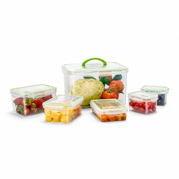 Airtight Storage Containers Snap-On Lids BPA Free Storage Organizer-6Pk for Bedroom, Living Room, Kitchen