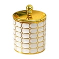 thumbnail image 1 of Airtight Storage Jars with Lids, Plastic Canisters for Tea Grains Snacks, Gold Pattern Kitchen Pantry Organization Containers (1Pcs) Gold1, 1 of 5