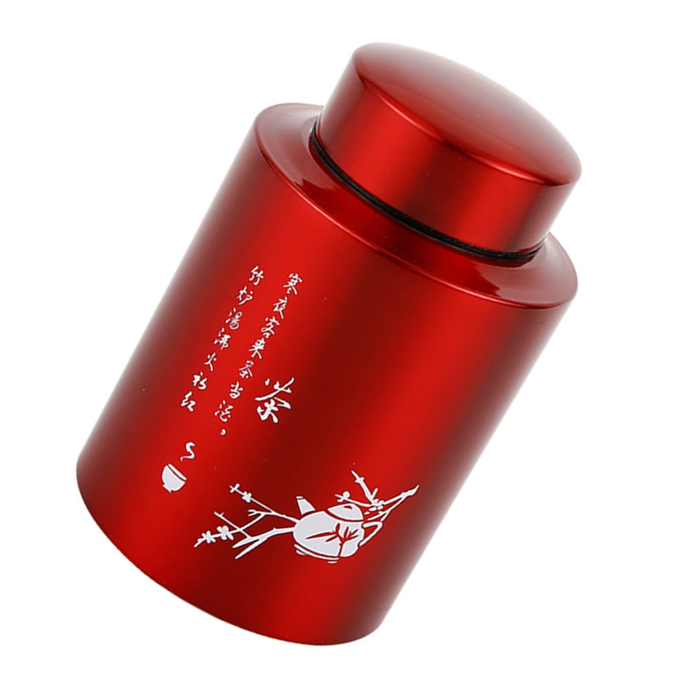 Airtight Storage Tin Stainless Steel Tea Storage Jar with Lid Kitchen