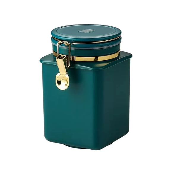 Airtight Tea Tin Coffee Container, Unidirectional Vent Sealed Cans Airtight Container, Tea Coffee Jar 37 Ounces(1.1L), Suitable for Bulk Tea, Coffee Beans, Nuts, Cookies