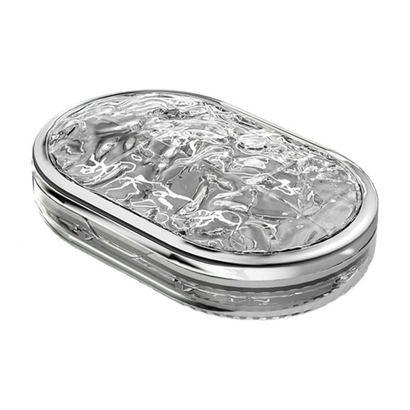 Airtight Vitamin Organizer, 4 Compartment Pill Box, Portable Travel Pill Case, Daily Supplement Dispenser, Vitamin Storage Container, Pill Organizer for Travel