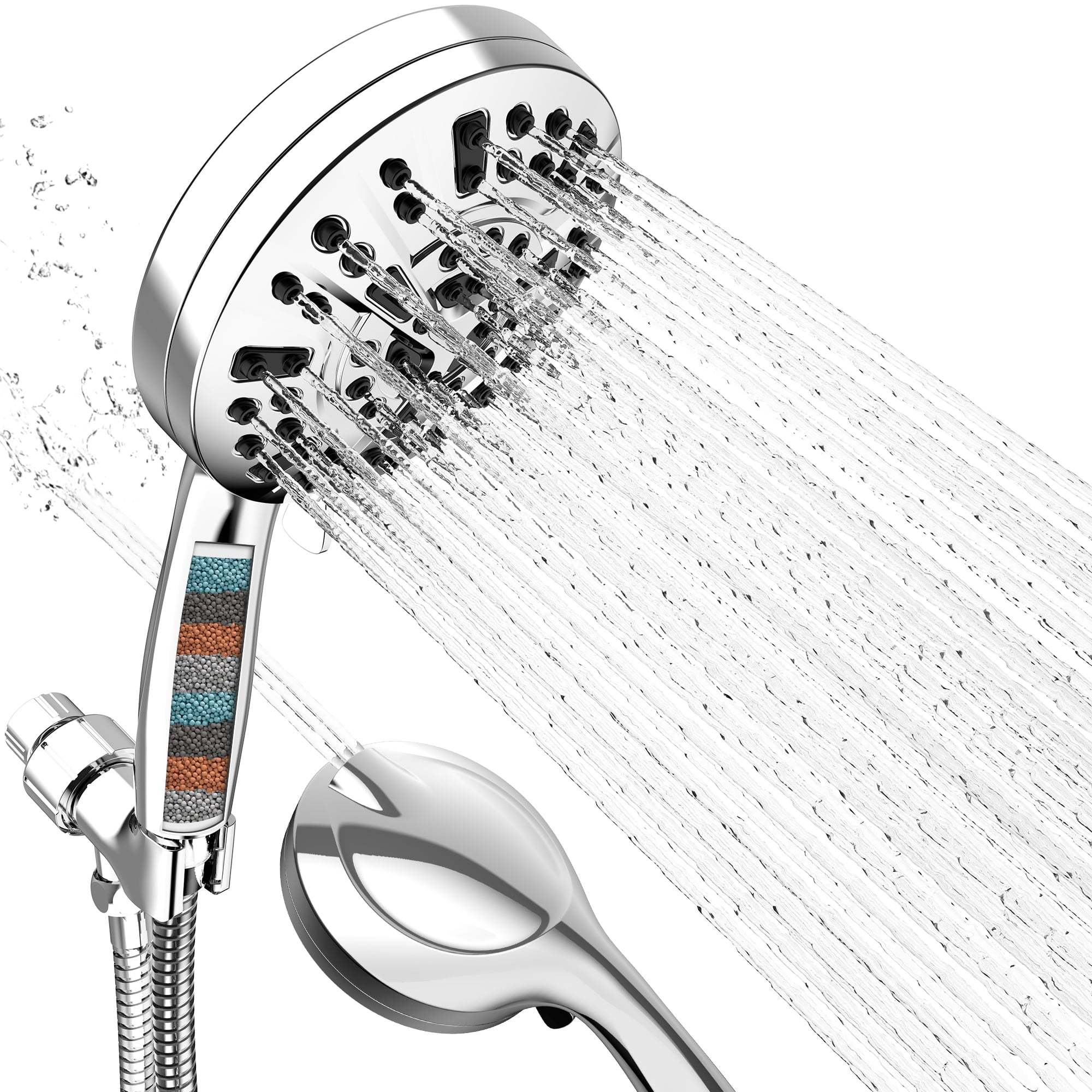 Airtok High Pressure Shower Head with Handheld, Shower Head Sprayers ...