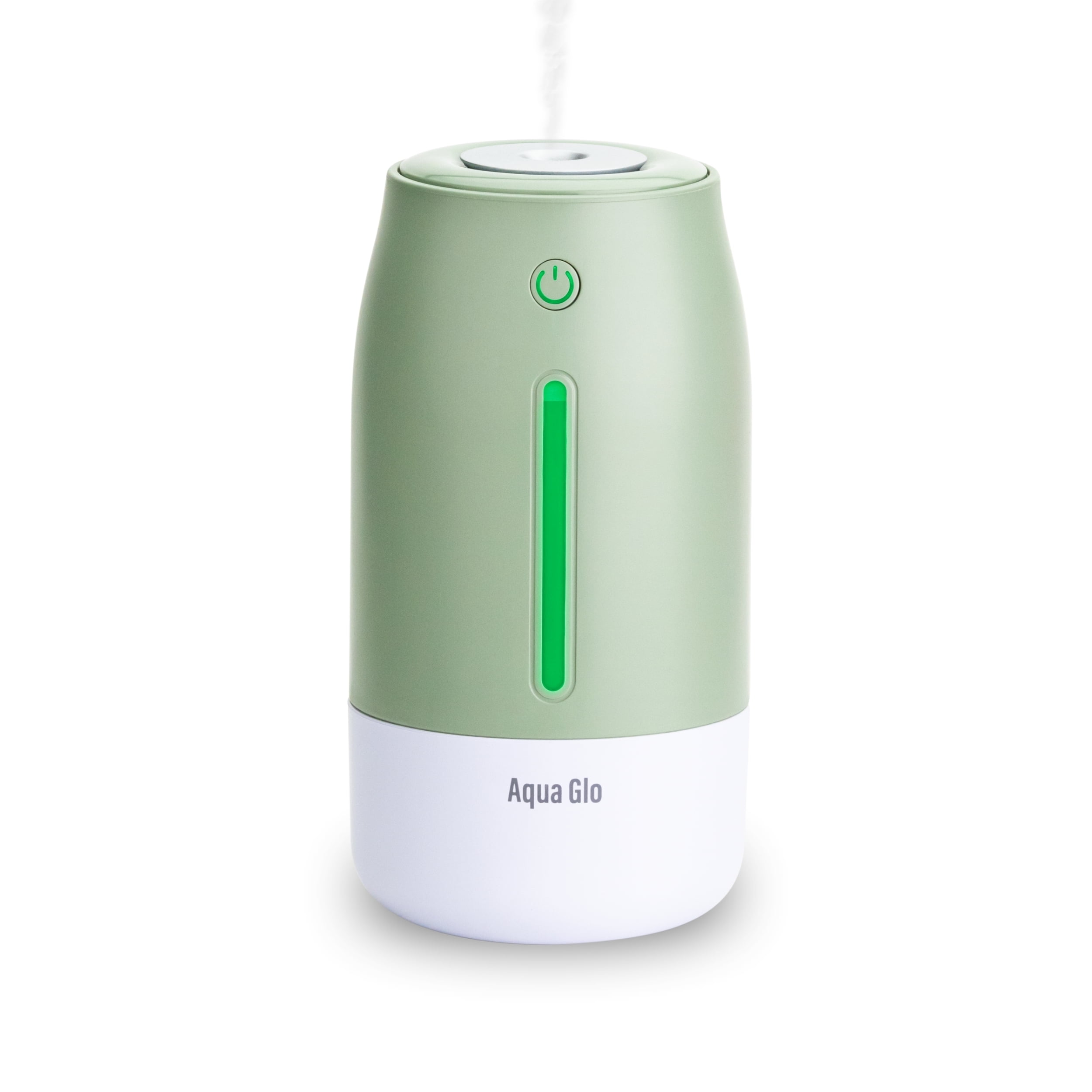 Airvana Aqua Glo Personal, Portable Humidifiers for Bedroom – Ultrasonic Cool Mist Humidifier with Built In Rechargeable Battery. Air Humidifier for Baby, Plants, Home, Office, Travel. Mint Green