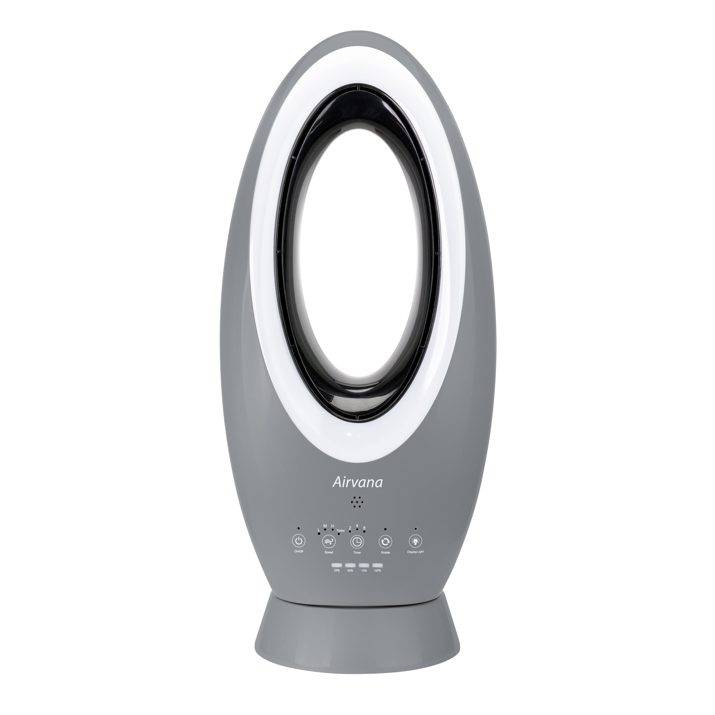 Airvana Bladeless Rechargeable Indoor/Outdoor Fan, Graphite