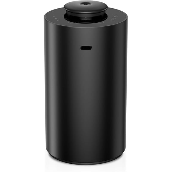 Airversa Waterless Essential Oil Diffuser for Home Aromatherapy Scent Diffusers with 3 Countdown Timer Settings or Timer-Off, 3 Mist Levels for Car Room Studio Office, ANX Premium Metal Black