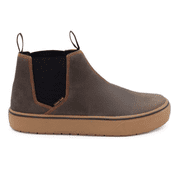 AIRWALK VENICE - Mens Leather Chelsea Slip On - CT|EH|SF|SR - Buffalo Crazy Horse / Gum - Size 12 - 2E - Extra Wide