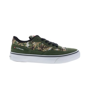 Airwalk Kickflip Men's Black Suede Skate Sneakers – Low Top, Lace-Up (CW06510M)