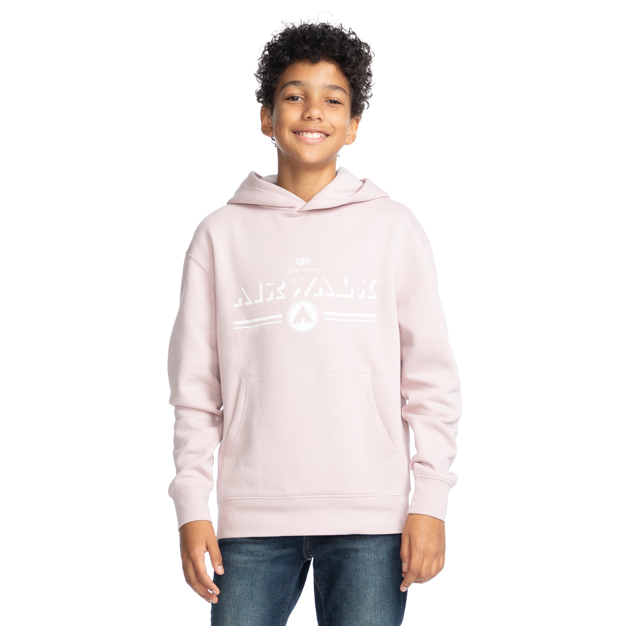 Airwalk Boys Long Sleeve Logo Hooded Sweatshirt Sizes 8 20