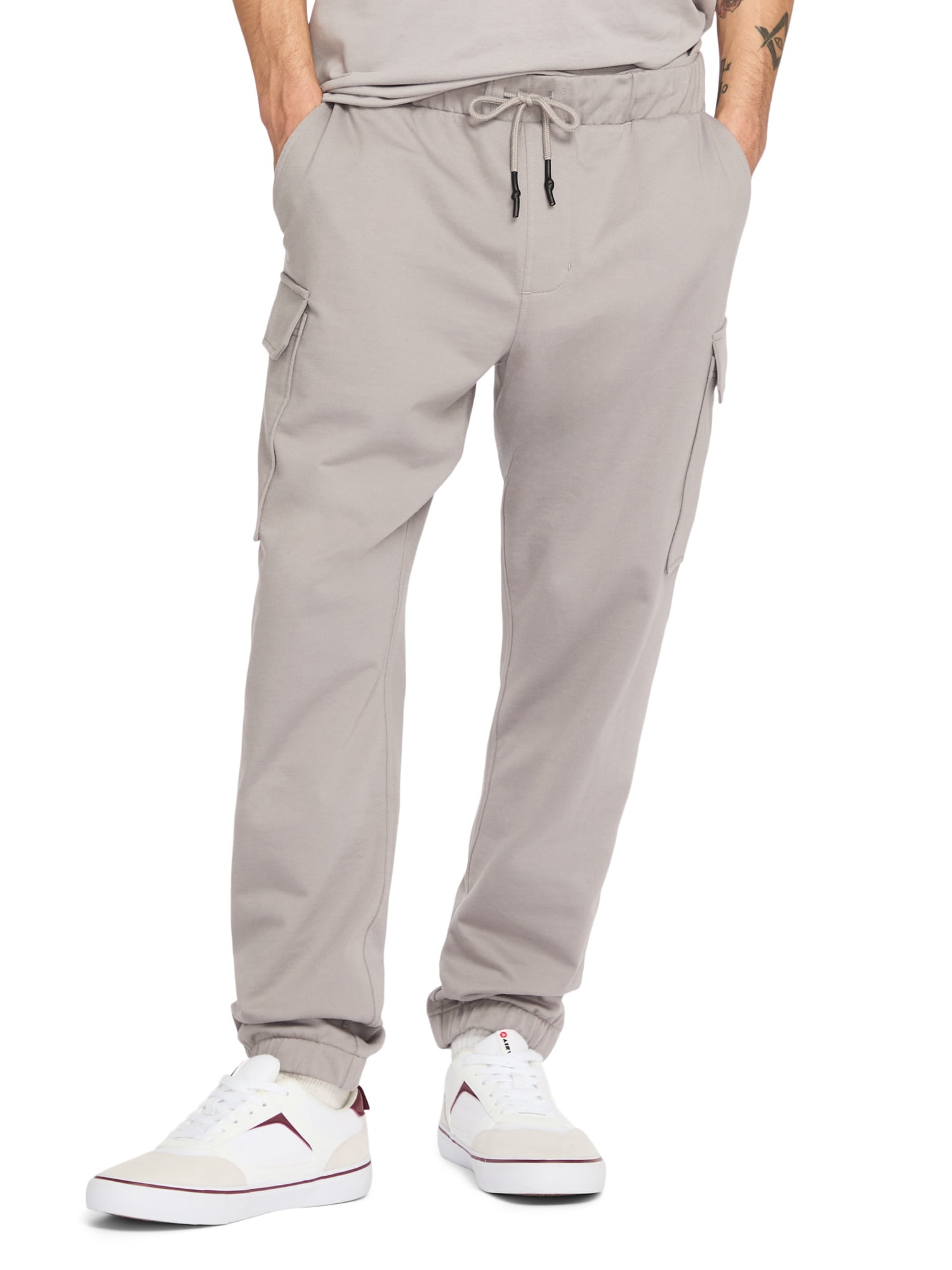 Airwalk Men's Big Men's French Terry Cargo Pant, Sizes XS-5XL