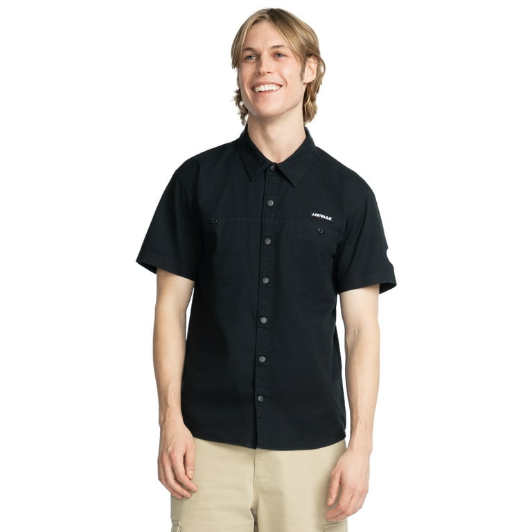 Airwalk Men's & Big Men's Short Sleeve Woven Shirt, Sizes XS-3XL