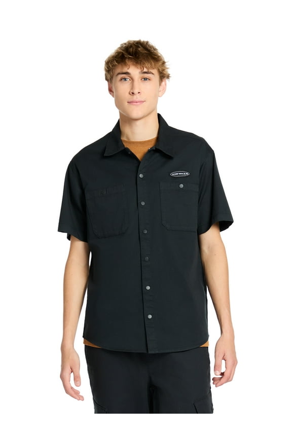 Men's & Big Men's Short Sleeve Woven Shirt, Sizes XS-4XL