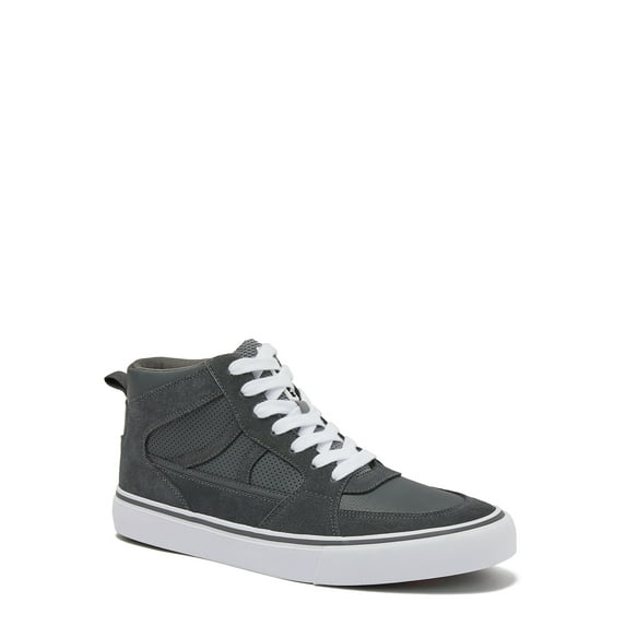 Airwalk Men's Grind Lace Casual and Dress Sneaker, Suede PU Upper, Black, 10