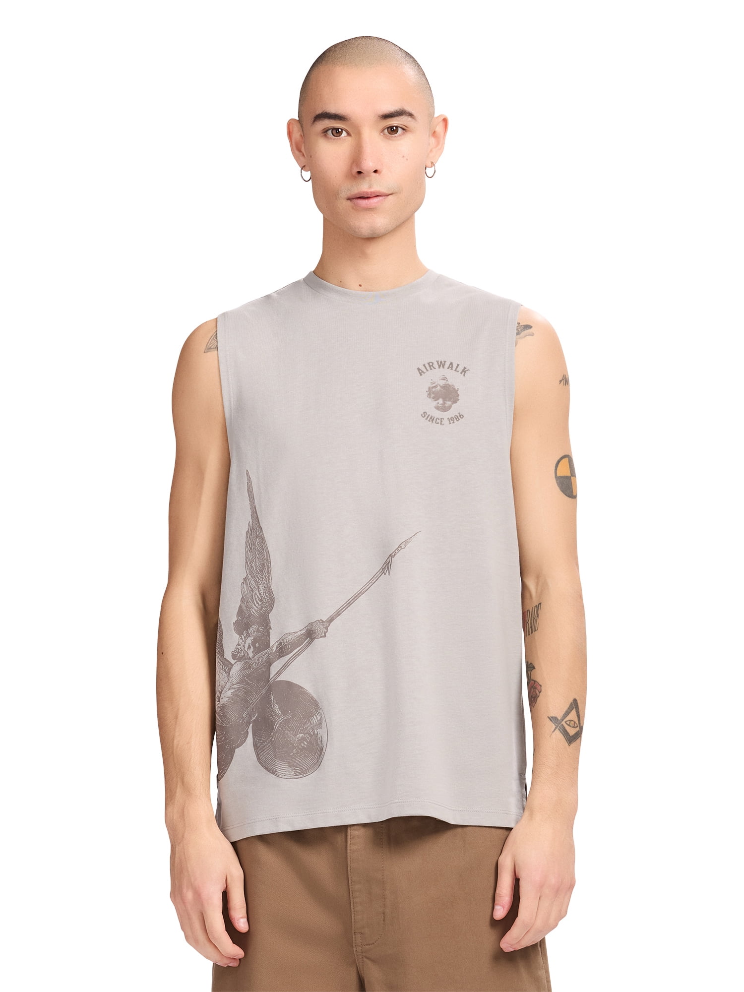 Airwalk Men's and Big Men's Short Sleeve Muscle T-Shirt, Sizes XS- 3XL
