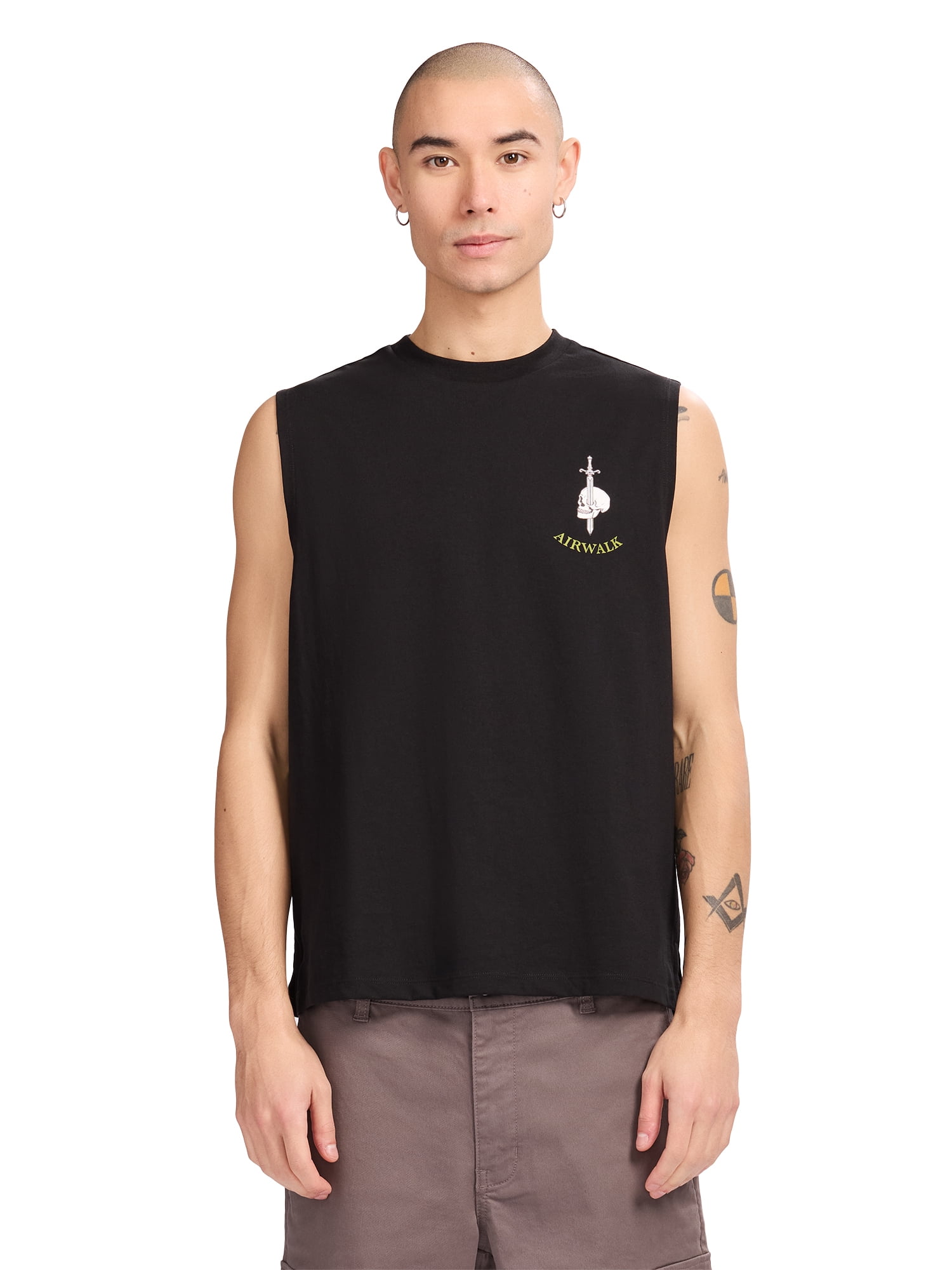 Airwalk Men's and Big Men's Short Sleeve Muscle T-Shirt, Sizes XS- 3XL