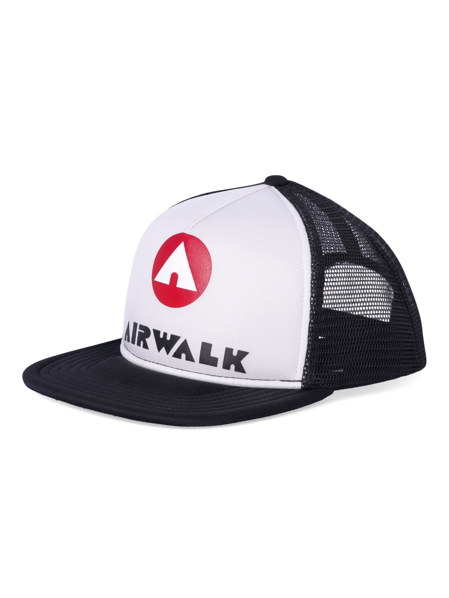 Airwalk Unisex Logo Trucker Hat, Black/White