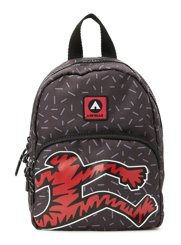 Airwalk Unisex Mini 10" Backpack, Running Man Black
