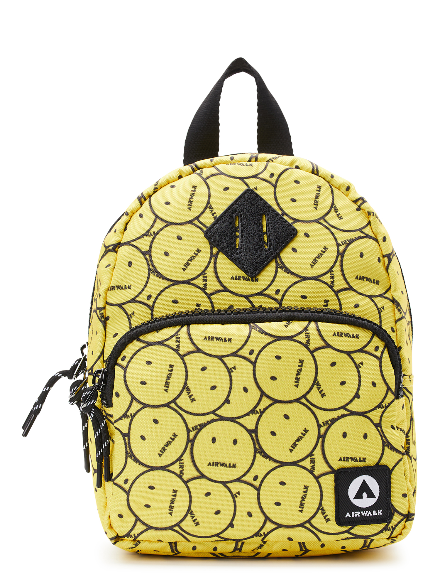 Airwalk Unisex Mini 10" Backpack, Smiley Yellow - image 1 of 6