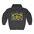 thumbnail image 1 of Airwalk Vintage Retro 90s 80s Skateboarding Half Zip Sweatshirt Hoodie Design - L / Dark Heather, 1 of 3