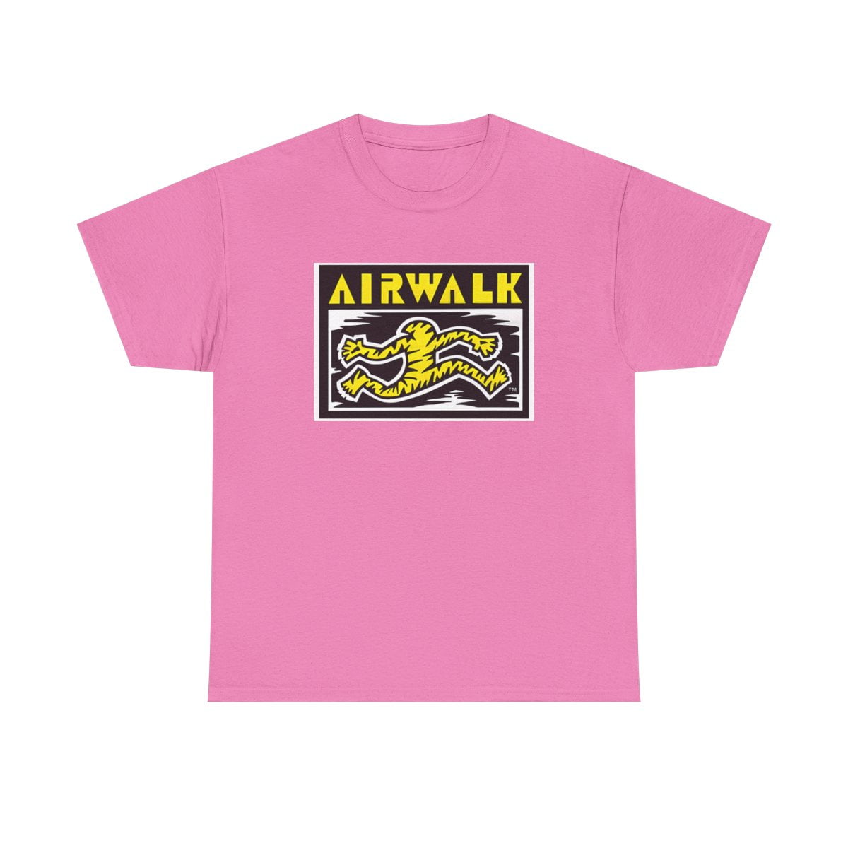 Airwalk Vintage Retro 90s 80s Skateboarding T Shirt Print - Orange
