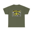thumbnail image 1 of Airwalk Vintage Retro 90s 80s Skateboarding T Shirt Print - Military Green / XL, 1 of 5