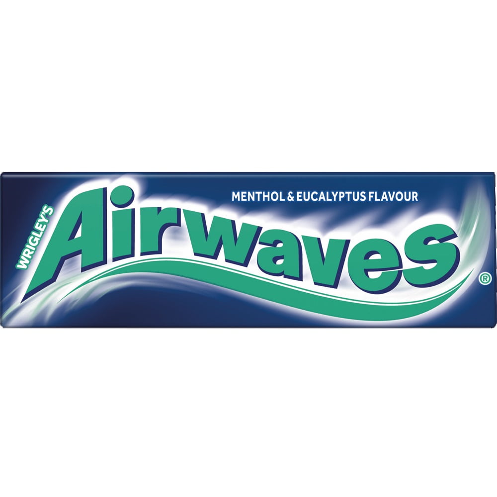 Airwaves Extreme Menthol chewing gum, airwaves extrême
