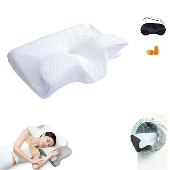 Airway Pro Sleep Apnea Pillow, Airway Pro Cervical Pillow - All-Night Neck Support, Ergonomic Pillows for All Sleeping Positions, for Neck Pain Relief, Breathable and Not Stuffy, Improve Sleep