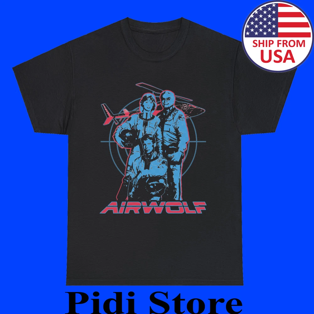 Airwolf Air Wolf TV Show Men's Black Size S to 3XL - Walmart.com