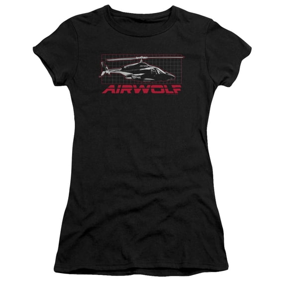 Airwolf - Grid - Juniors Teen Girls Cap Sleeve Shirt - XX-Large