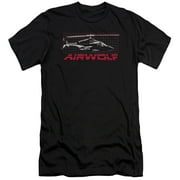 Airwolf - Grid - Premium Slim Fit Short Sleeve Shirt - Large