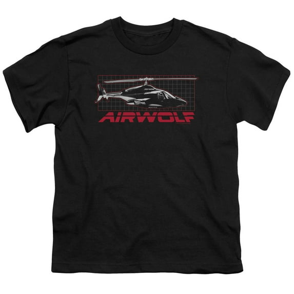 Airwolf Men's Grid Youth T-shirt Black