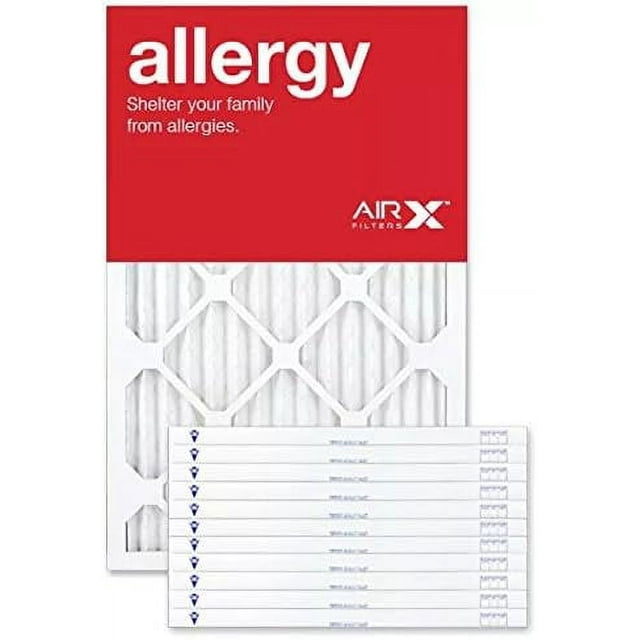 Airx Allergy 20X22x1 Air Filter MERV 11 AC Furnace Pleated Air Filter