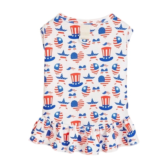Airy and Breathable Star Pattern Pet Apparel Dress for Small to Medium Dogs, Comfortable and Stylish, for Everyday Wear