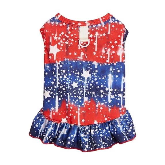 Airy and Breathable Star Pattern Pet Apparel Dress for Small to Medium Dogs, Comfortable and Stylish, for Everyday Wear