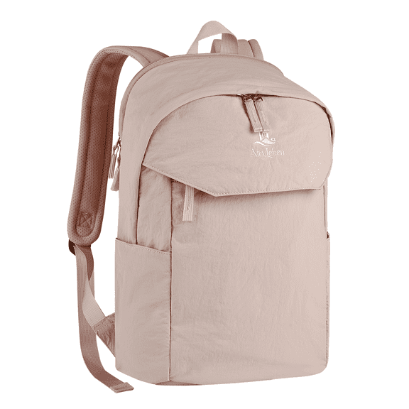 AiryLeben Travel Backpack for Women, Water Resistant 15.6 Inch Laptop Backpack, Lightweight School Bag, Casual Daypack for Commute, College, Travel & Daily Use (Pink)