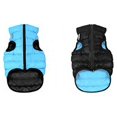 thumbnail image 1 of AiryVest Lightweight Reversible Winter Dog Coat - Warm Dog Jacket - Water Resistant Windproof - Insulated Dog Apparel for Small, Medium & Large Dogs - Comfortable Dog Puffer Vest - Black/Light Blue, 1 of 3