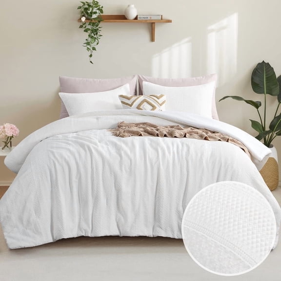 Aisbo Modern 2-Piece Diamond Patterned Comforter Set, Twin Size