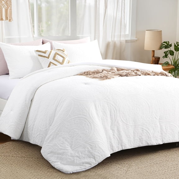 Aisbo Modern 2-Piece Ellipse Patterned Comforter Set, Twin Size