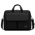 thumbnail image 1 of Aisboks 11-16''Laptop Shoulder Bag,15.6''Laptop Bag for Men & Women, Water-Resistant Computer Messenger Bag, Business Briefcase with Luggage Strap for Work Travel, Black, 1 of 8